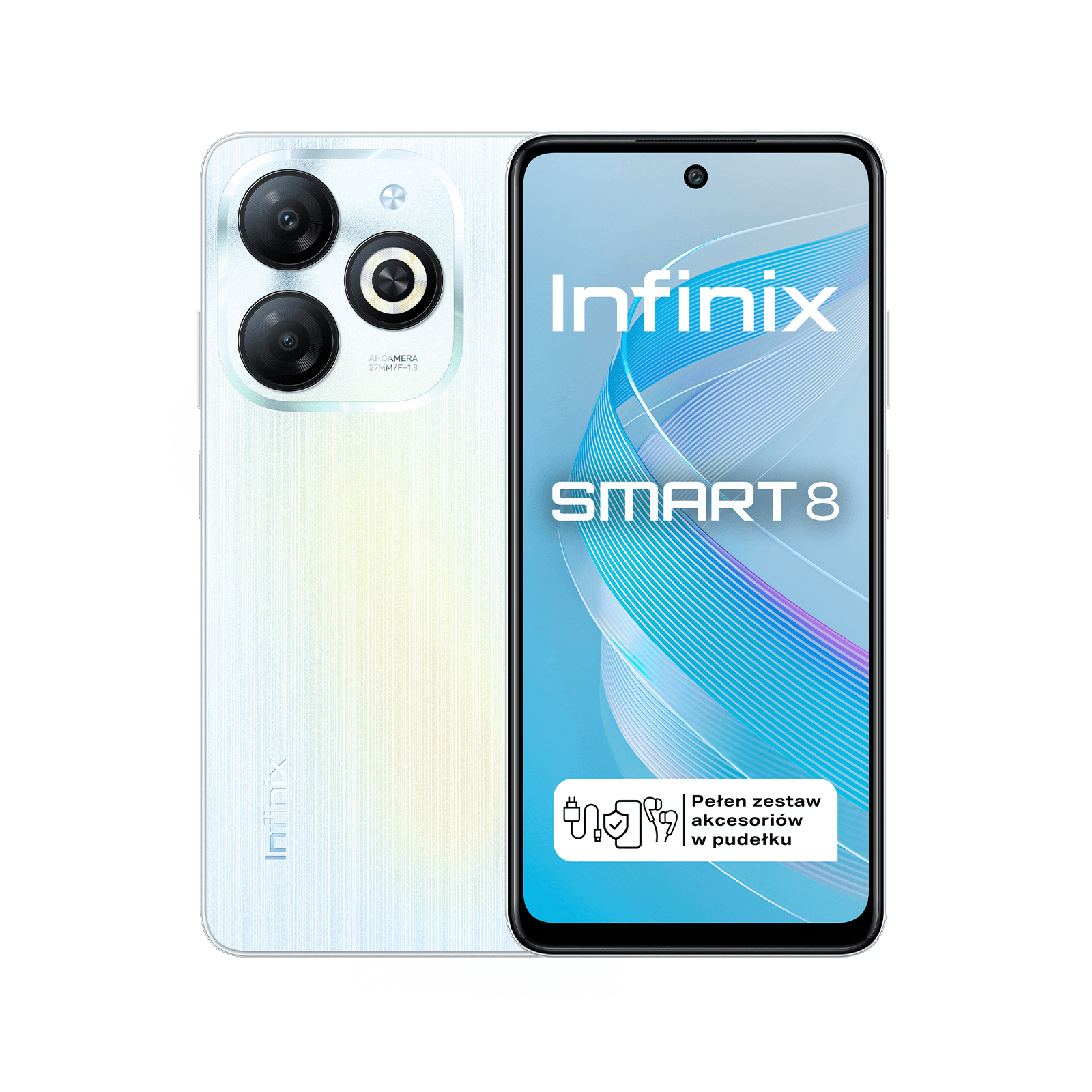 Infinix SMART 8 Galaxy White