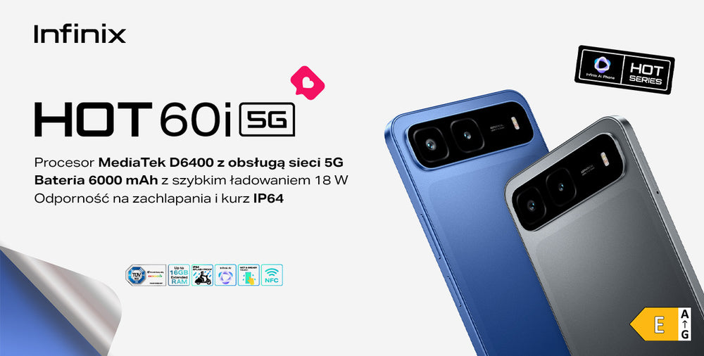 Smartfon Infinix HOT 60i 5G na InfinixStore.eu