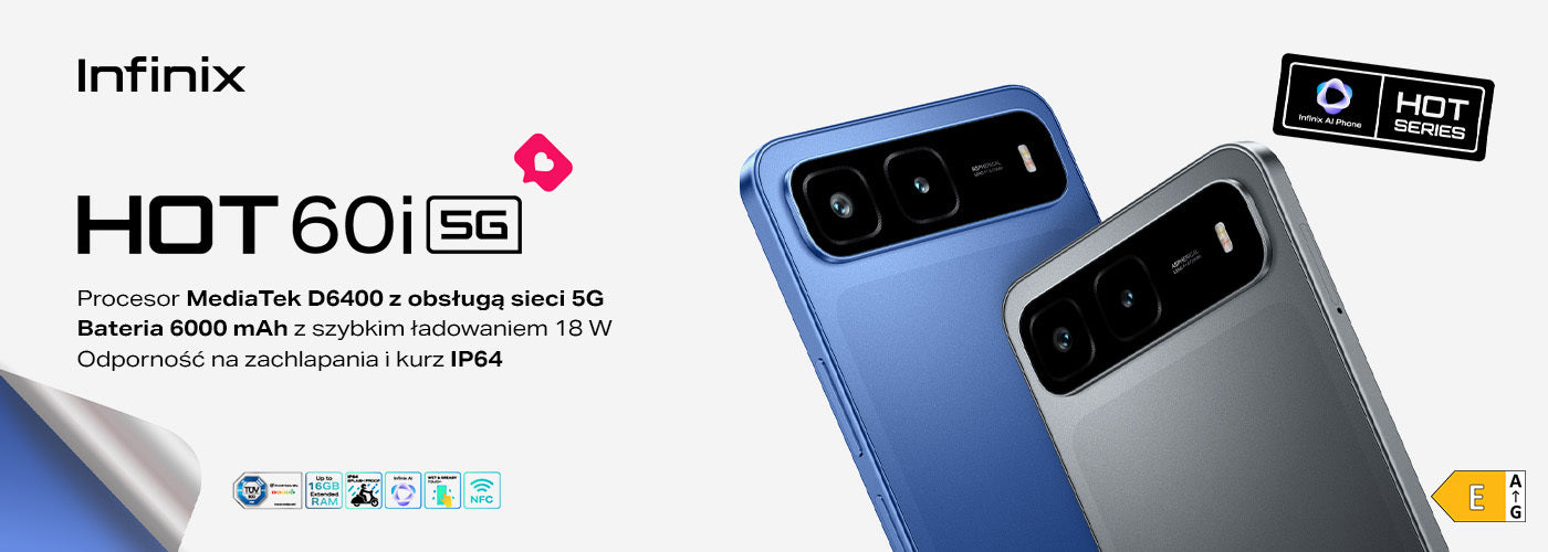 Smartfon Infinix HOT 60i 5G dostępny na InfinixStore.eu