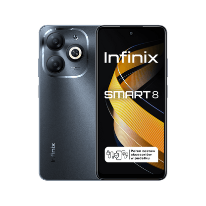 Infinix SMART 8 Timber Black Front