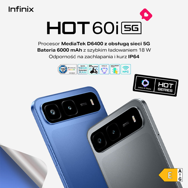 Smartfon Infinix HOT 60i 5G kupisz na InfinixStore.eu