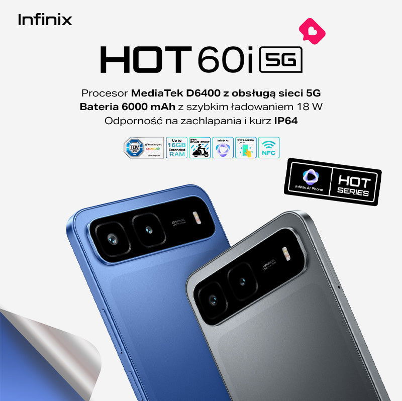 Premiera Infinix HOT 60i 5G na InfinixStore.eu
