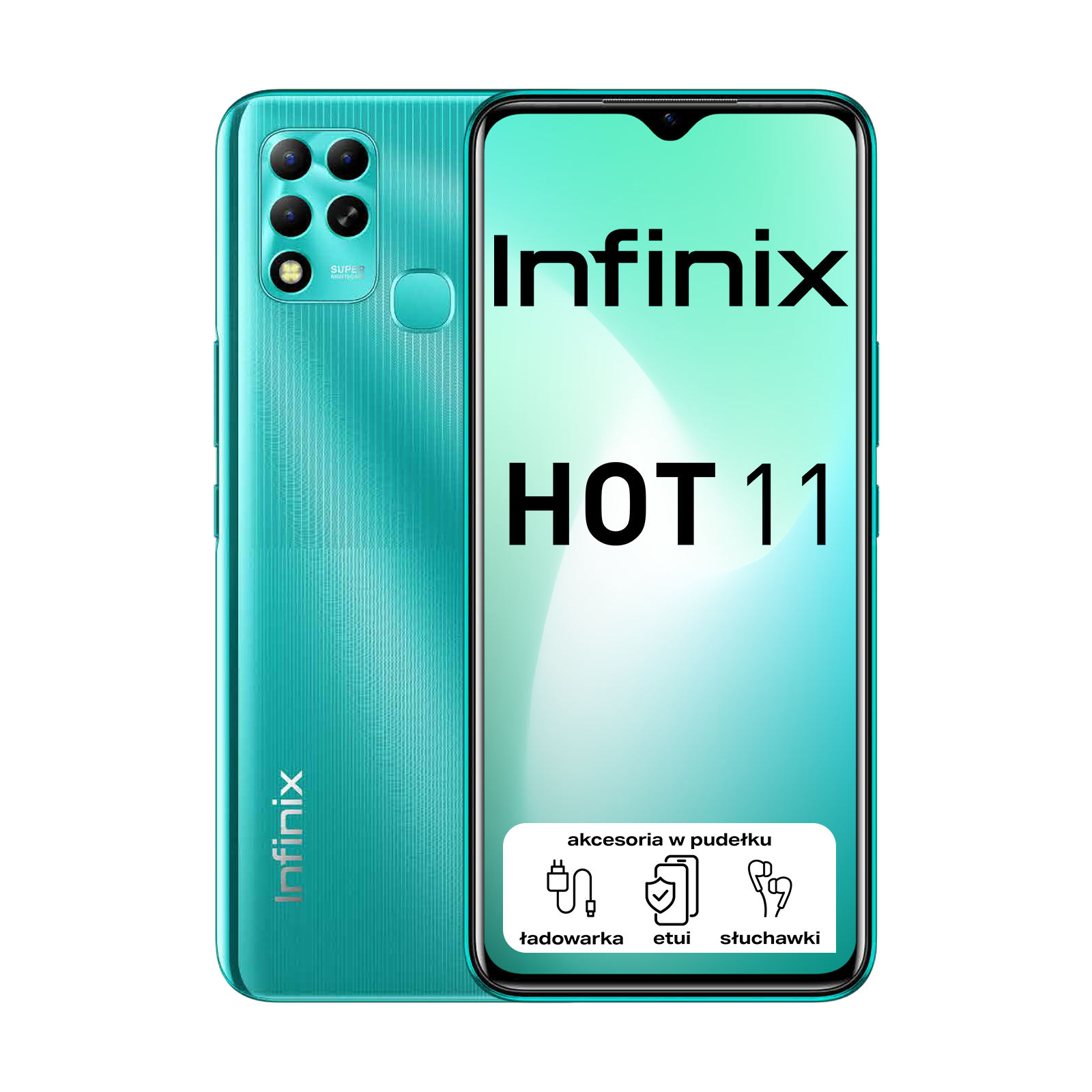  Infinix HOT 11 Turquoise Cyan