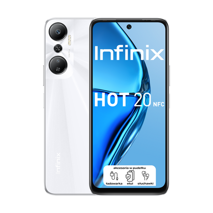 Smartfon Infinix HOT 20 NFC w InfinixStore.eu back front